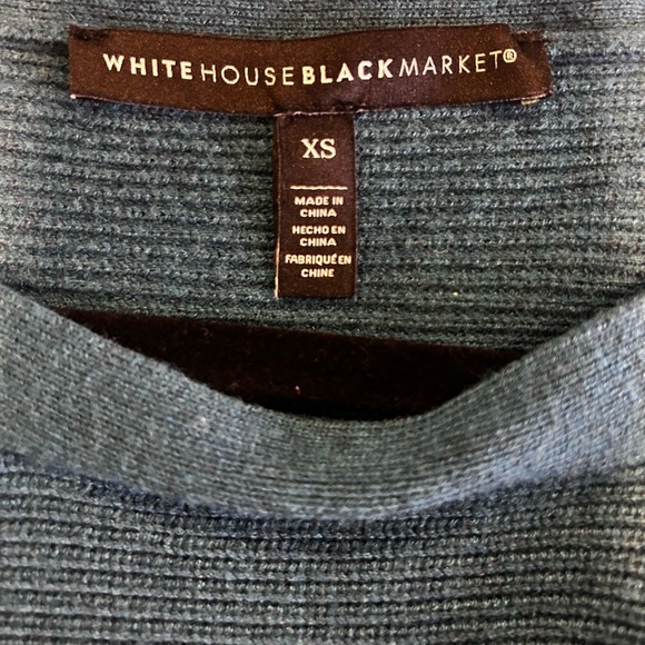 🤩”WHBM” Stylish Teal Blue Long Pullover Sweater w/ Sleeve Button Details Size XS - Picture 6 of 11